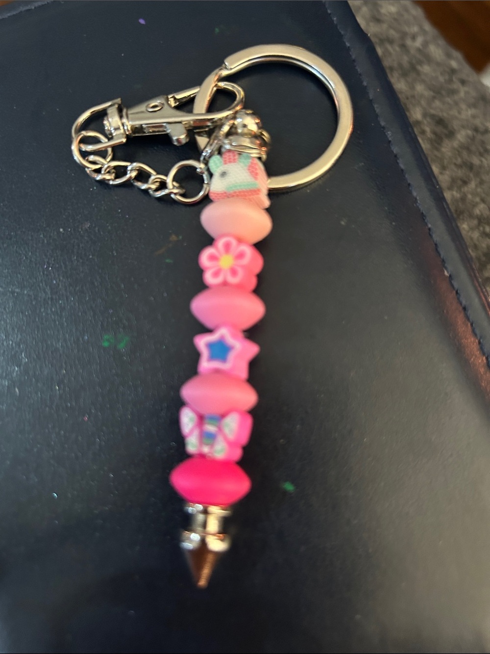 Beaded Multi-Color Keychain Charm - Picture 9 of 16